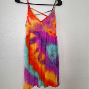 Shein tie die dress never worn